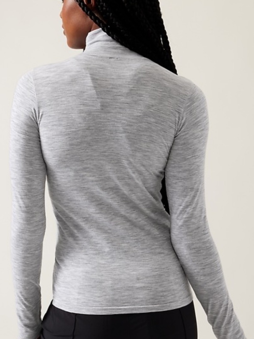 ATHLETA Foresthill Ascent Seamless Wool Blend Turtleneck
Gray
Size Large - Picture 3 of 8